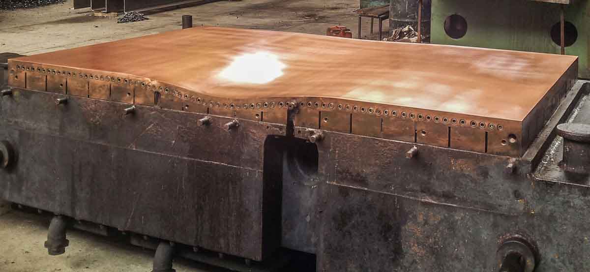 قالب مسی ریخته گری پیوسته - تیوا صنعت اسپادانا-تصا